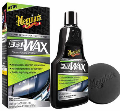 Meguiars 3-in-1 Wax incl foam pad